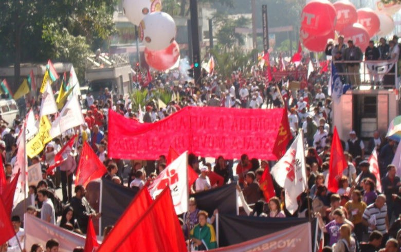 CUT Centrais sindicais realizam amanhã (13) ato nacional em defesa da democracia e por mais direitos (CUT/Arquivo).